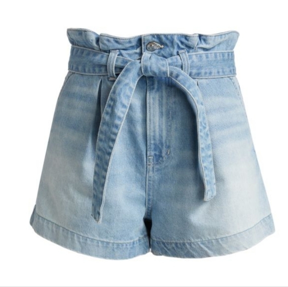 VERONICA BEARD Nori Paperbag Denim Shorts - Picture 5 of 7